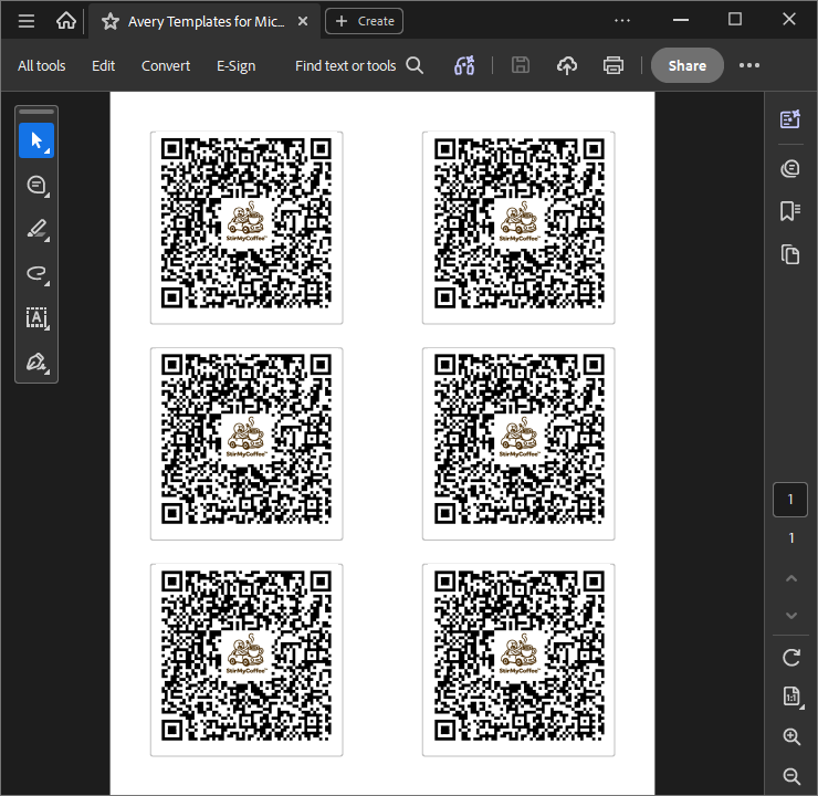 Stir My Coffee sticker sheet preview
